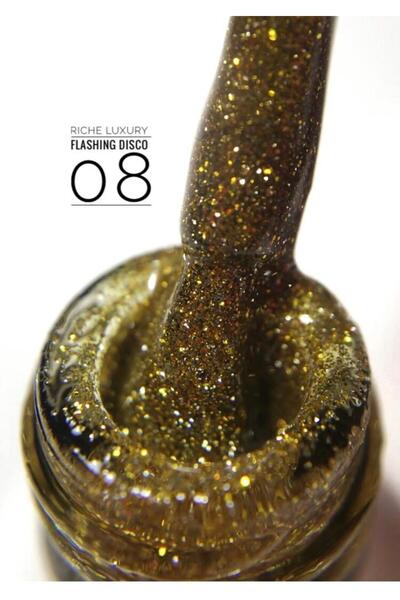 OEM Ojă semipermanentă, 10 ml, RICHE Luxury Flashing Disco Nr.08