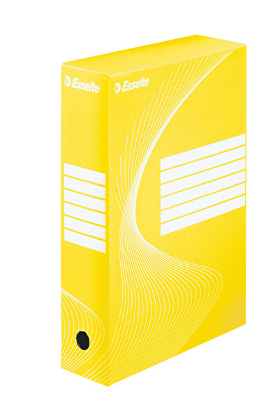 Esselte ARCHIVE BOX 8CM BOXY YELLOW