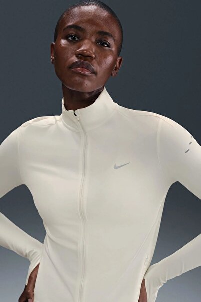 Nike Swift Dri-Fit Midlayer Womens Running Jacket Reflektörlü Fermuarlı Kadın...