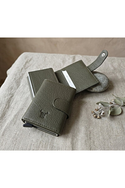 PASSTELL 100% Genuine Leather Credit Card Holder and Wallet with Snap Closure...