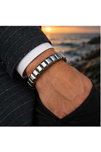 Deniz Doğal Taş Hematite Bracelet