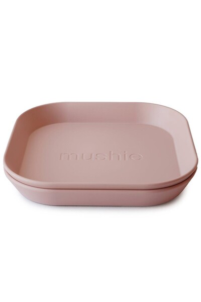 Baby Oliver Σετ 2 Τετράγωνα Πιάτα PP Blush - Mushie