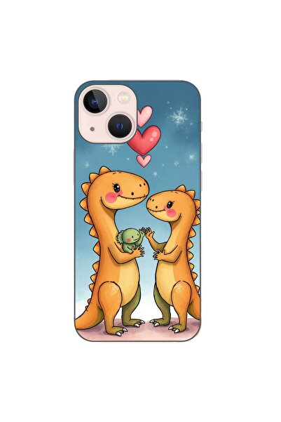 OEM Husa compatibila cu Apple iPhone 13 Mini Silicon Gel Tpu Model Dino Cute ...