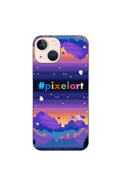 OEM Θήκη συμβατή με Apple iPhone 13 Mini από σιλικόνη gel TPU με σχέδιο Pixel...