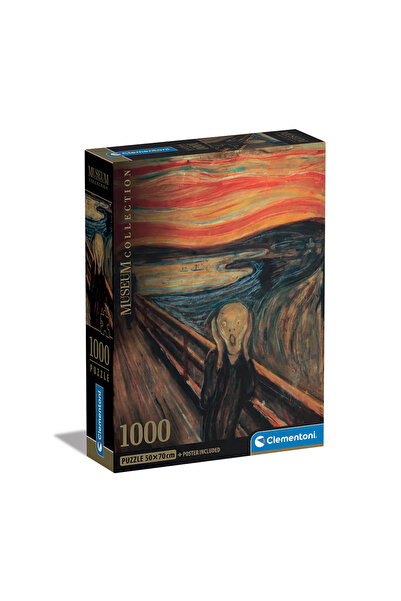 CLEMENTONI Παζλ Museum Collection Munch: Η Κραυγή 1000 τμχ - Compact Box