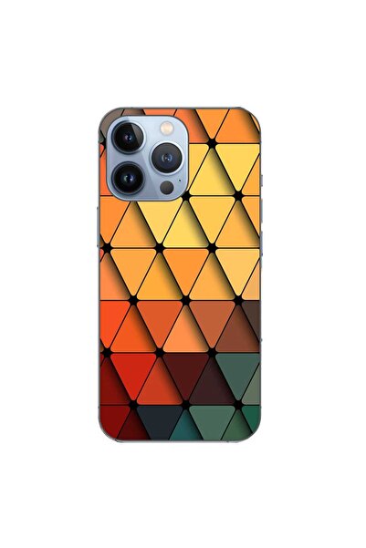 OEM Husa compatibila cu Apple iPhone 13 Pro Silicon Gel Tpu Model Abstract Tiles