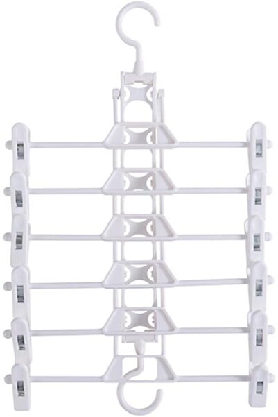 Arabest Multilayers Pants Hanger,Folding,Multi-Function Clothes Rack,Clip Des...