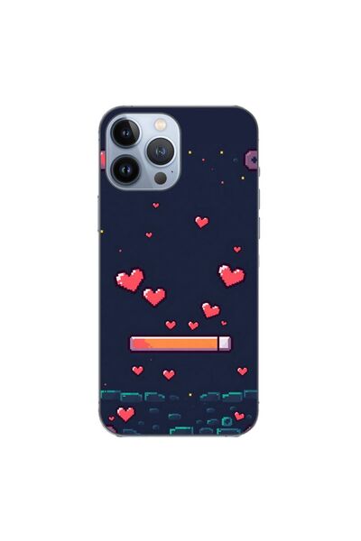 OEM Husa compatibila cu Apple iPhone 13 Pro Max Silicon Gel Tpu Model Pixelat...