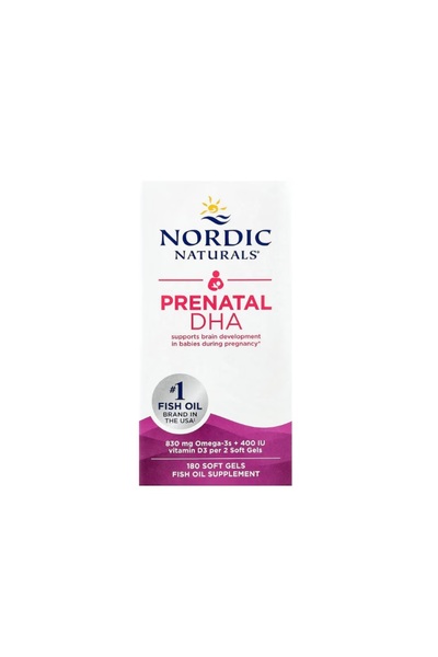 Nordic Naturals Prenatal DHA 830mg 180 capsules -