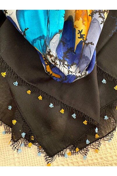 REYYAN Handmade Needlework Dowry Bag Handmade Cheesecloth-Scarf