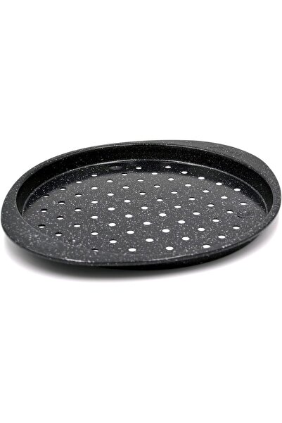 Prestige Granite Stone Carbon Steel Non-Stick Pizza Pan, Black, 30cm, PR48777