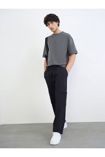 Styli Men Cotton Blend Relaxed Fit Cargo Joggers