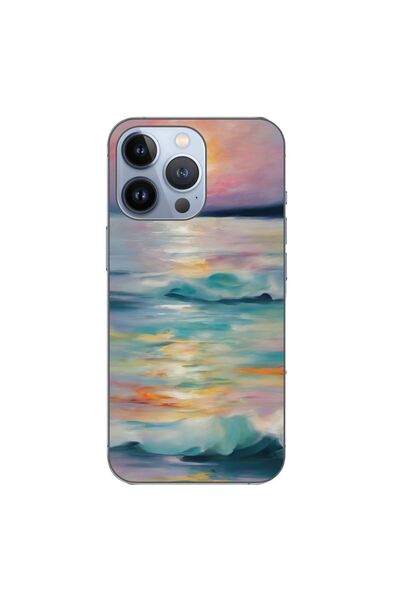 OEM Θήκη συμβατή με Apple iPhone 13 Pro από σιλικόνη gel TPU με σχέδιο ακουαρ...