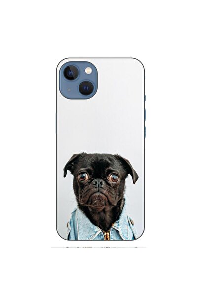 OEM Husa compatibila cu Apple iPhone 13 Silicon Gel Tpu Model Pug Fashion