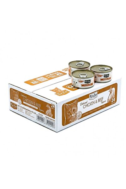 Kit Cat Deboned Chicken & Beef Toppers 80g Pack of 24