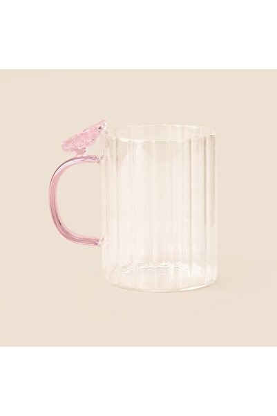MİEN Butterfly Cam Kupa - Şeffaf - 400 ml