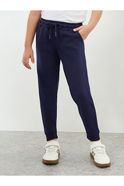 Styli Kids Navy Blue Cotton Joggers