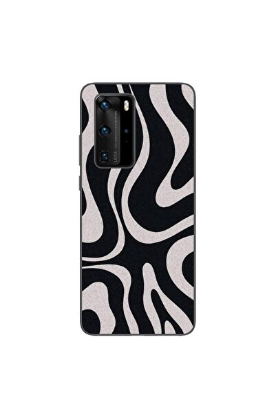 OEM Husa compatibila cu Huawei P40 Pro Silicon Gel Tpu Model Monochrome Hypnotic