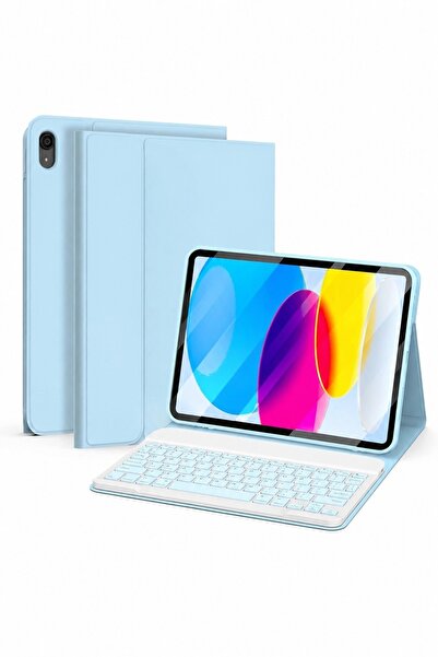 Alstrap Samsung Galaxy S10 Fe Plus 13.1 inç Uyumlu Kalem Bölmeli Klavyeli Tab...