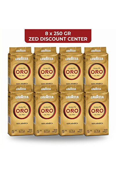 LavAzza Cafea măcinată Qualità Oro 100% Arabica, prăjire medie, pachet de 8 (...