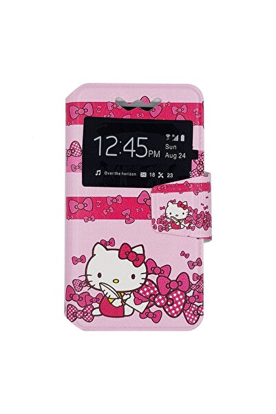 OEM Θήκη Universal S-View Book Σχέδιο 3,3"-3,8" Hello Kitty
