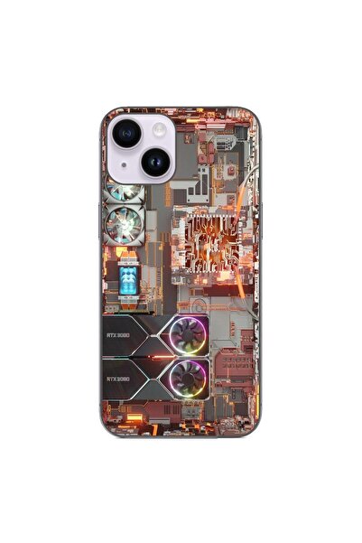 OEM Husa compatibila cu Apple iPhone 14 Silicon Gel Tpu Model Motherboard