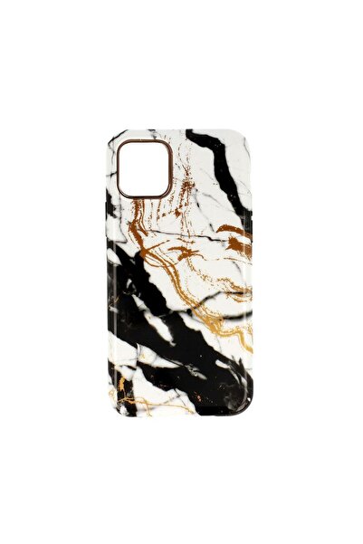 OEM Θήκη Marble Silicon Apple iPhone 11 Pro Black / White