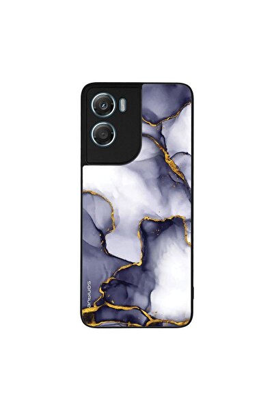 Sonique Θήκη Marble Series για Motorola Moto G06 4G / Moto G06 Power 4G Μωβ Γκρι