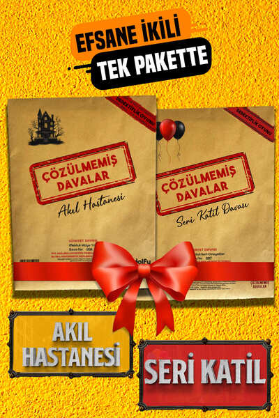 çözülmemiş davalar Uzman Dedektif Paketi Efsanevi Akıl Hastanesi Seri Katil T...