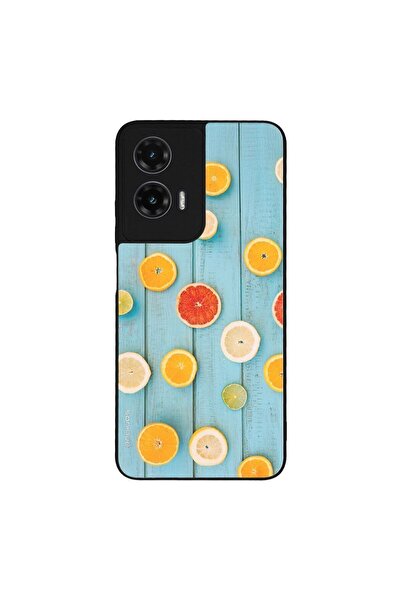 Sonique Θήκη Fruit Series για Motorola Moto G35 5G Γκρέιπφρουτ