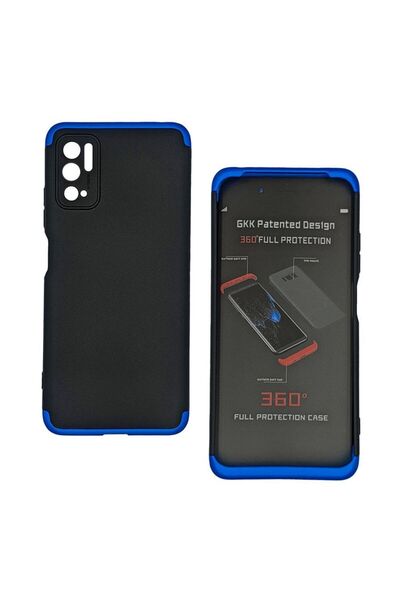 GKK 360 Full Body Protection Xiaomi Redmi Note 10 5G / Poco M3 Pro 5G Μαύρο/Μπλε