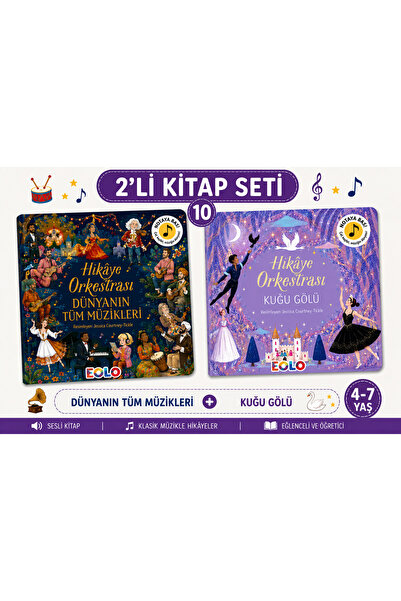 Eolo Hikâye Orkestrası Dünyanın Tüm Müzikleri & Kuğu Gölü Sesli Kitap 4-7 Yaş