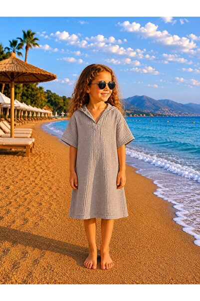 My Kids Wear Κοριτσίστικο Πόντσο Παραλίας Μουσελίνας 12768