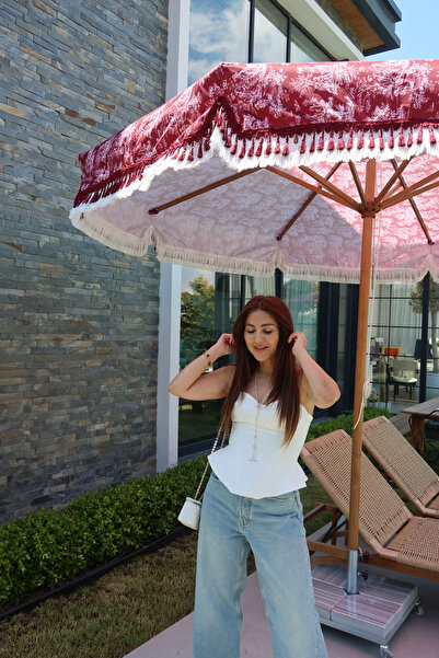 Özge Özgenç Balenli Saten Büstiyer