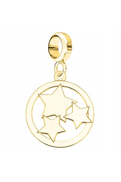 Larezo Pandantiv Tip Charm Pentru Bratari Modulare, Argint 925 Placat Cu Aur ...