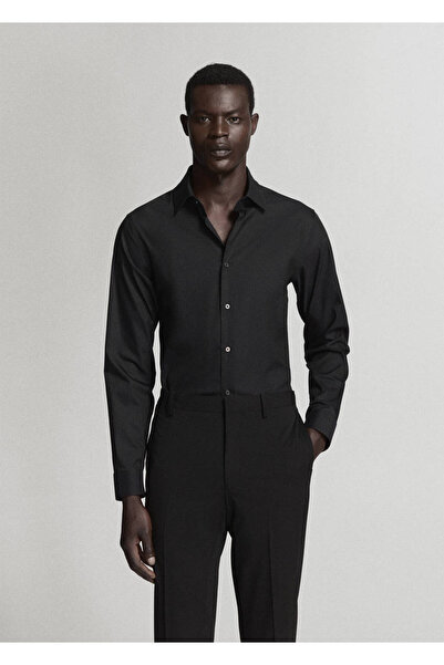 MANGO Man Süper slim fit streç pamuklu gömlek