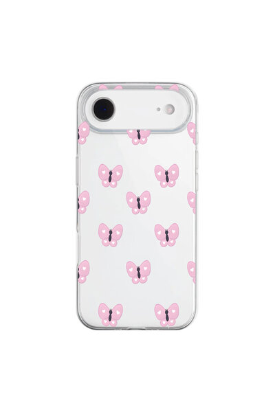 PPKin iPhone 17 Air Compatible Butterfly 2 Design Transparent Case