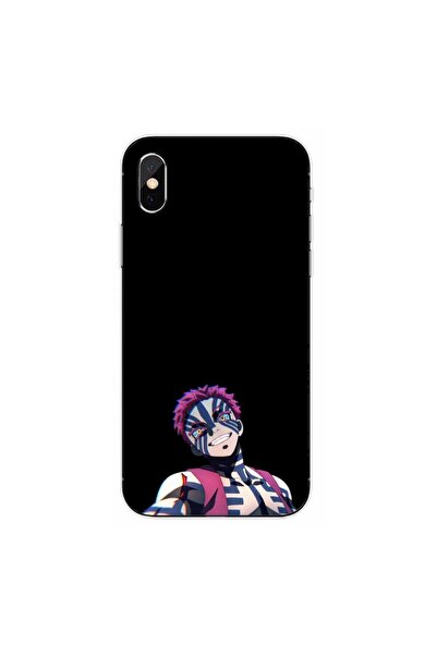 OEM Husa compatibila cu Apple iPhone X Silicon Gel Tpu Model Demon Slayer Akaza