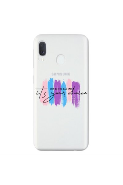 Other Samsung A20E One Day Or Day One Transparent Silicone TPU Θήκη