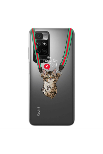 Other Xiaomi Redmi 10 2022 Swinging cat Transparent Silicone TPU Θήκη