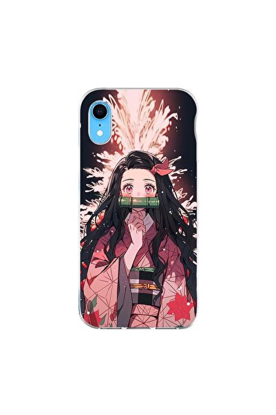 OEM Husa compatibila cu Apple iPhone XR Silicon Gel Tpu Model Demon Slayer Ne...