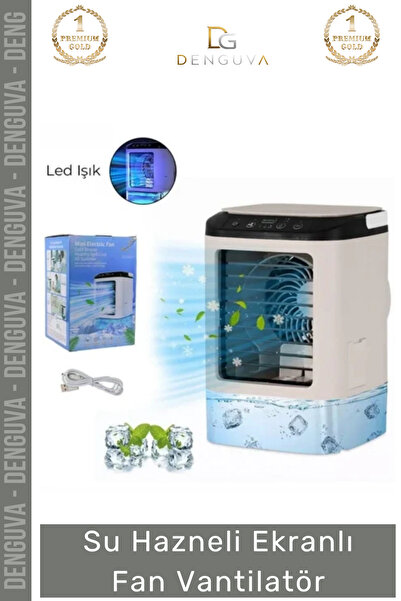 Denguva #Vantilatör Dijital Sessiz Kompakt Modern USB Nemlendirici Soğutucu H...