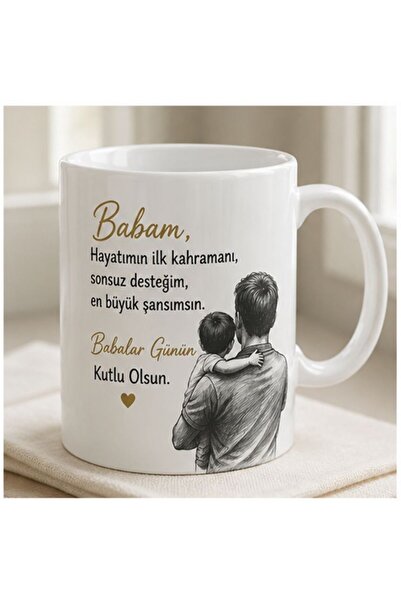 KADOREX DESIGN Babalar Günü Hediye Kupası – Babama Özel Anlamlı Baskılı Kupa ...