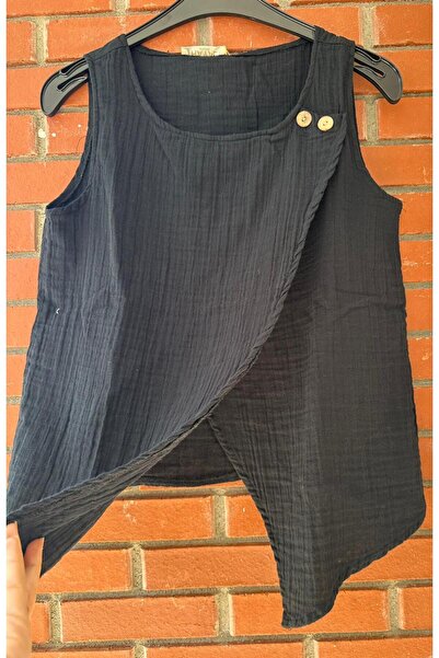 PAZEN MODA Muslin Bluz with Collar Buttons