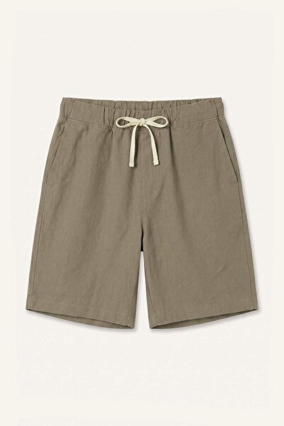 DeFacto Relax Fit Elastic Waist Light Brown Bermuda Shorts H8820Ax26Sm