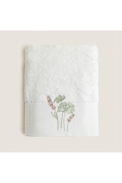 Chakra Lıa Bamboo Face Towel 50X90 cm White