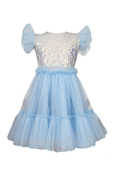 fantasialand Rochie fete model Antonia, paiete bleu