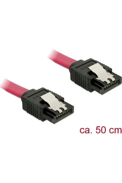 DELOCK 7-πιν SATA III - 7-πιν SATA III 50 εκ. Κόκκινο 82677
