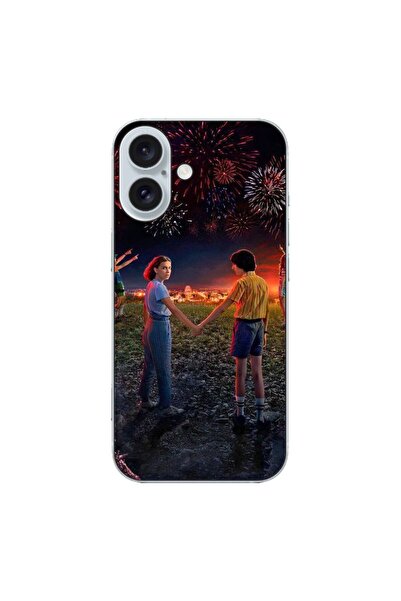 OEM Θήκη συμβατή με Apple iPhone 16 από σιλικόνη gel TPU με σχέδιο Stranger T...
