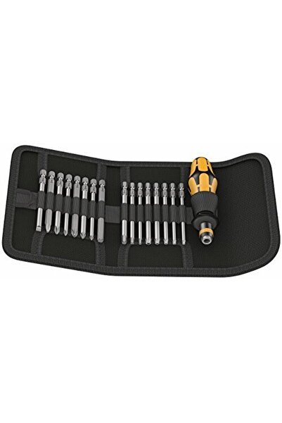 wera Kraftform Compact 60 ESD bit holder-screwdriver set 1/4" - 17-pieces - 0...
